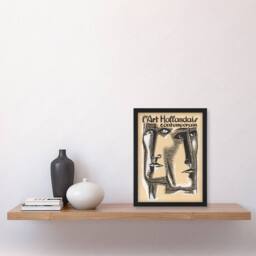 Artery8 Contemporary Dutch Art Book Cover Leo Gestel Framed Wall Art Print in Beige - Size: A4 - thumbnail 2