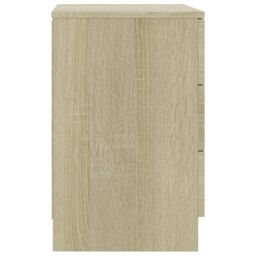 Berkfield Home Bedside Cabinet Sonoma Oak 38x35x56 cm Engineered Wood in Brown - Size: 38 x 35 x 56 cm - thumbnail 5