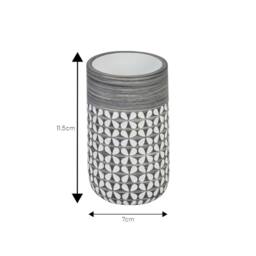 Showerdrape Ravello Bathroom Accessory Set - Soap Dish & Tumbler in Grey - thumbnail 4