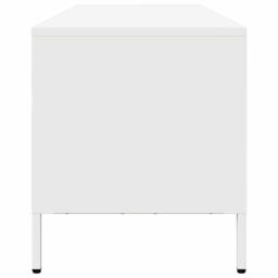 Berkfield Home TV Cabinet White 202x39x43.5 cm Cold-rolled Steel - thumbnail 6