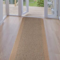 THE RUGS Washable Designer Rugs & Mats Bordered Design in Beige - 110B - Size: 80 cm x 140 cm - thumbnail 5