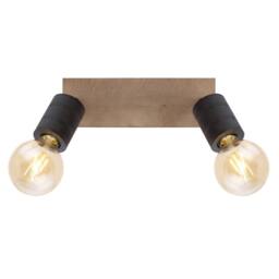 Netlighting Josella Twin Ceiling Spotlight Dark Brown 2x E27 - thumbnail 4