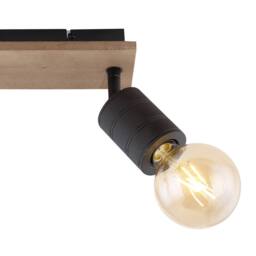 Netlighting Josella Twin Ceiling Spotlight Dark Brown 2x E27 - thumbnail 5