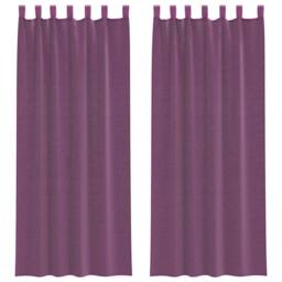 Berkfield Home Voile Curtains with Loops 2 pcs Purple 140x260 cm