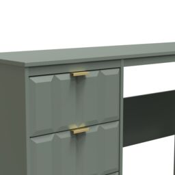 Ready Assembled 2 U Seattle 3 Drawer Desk (Ready Assembled) in Pale Green - thumbnail 4