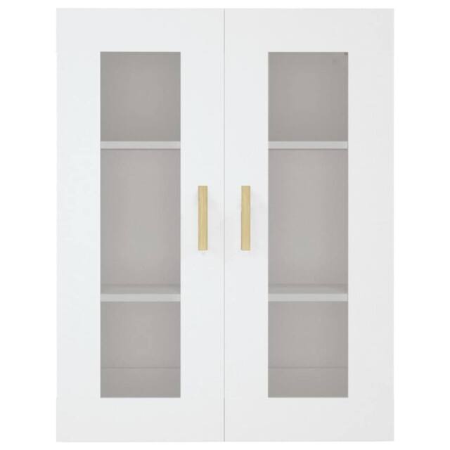 Berkfield Home Hanging Wall Cabinet White 69.5x34x90 cm - image 1