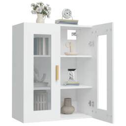 Berkfield Home Hanging Wall Cabinet White 69.5x34x90 cm - thumbnail 7