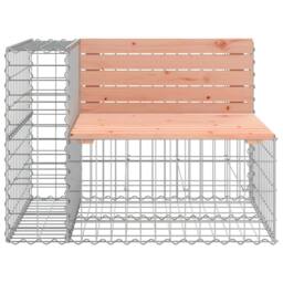 Berkfield Home Beautiful Garden Bench Gabion Design 92x71x65.5 cm Solid Wood Douglas in Light Brown - thumbnail 1