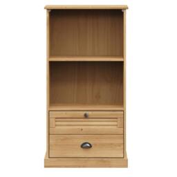 Berkfield Home Beautiful Bookcase VIGO 60x35x114.5 cm Solid Wood Pine in Brown - thumbnail 4