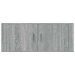 Berkfield Home Wall Mounted TV Cabinet Grey Sonoma 100x34.5x40 cm - thumbnail 6