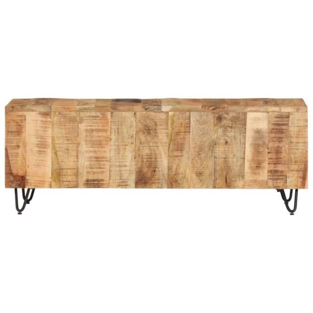 Berkfield Home TV Cabinet 110x30x40 cm Solid Wood Mango - Size: 110 x 30 x 40 cm - image 1