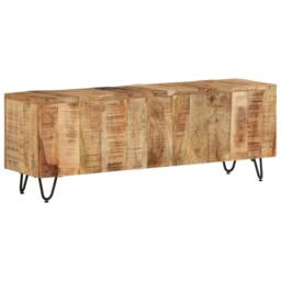 Berkfield Home TV Cabinet 110x30x40 cm Solid Wood Mango - Size: 110 x 30 x 40 cm - thumbnail 2