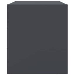 Berkfield Home TV Cabinet Anthracite 99x39x44 cm Steel in Dark Grey - Size: 99 x 39 x 44 cm - thumbnail 8