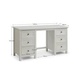 Cheshire Premium Solace Dressing Table - Dove Grey in Pale Grey - thumbnail 4