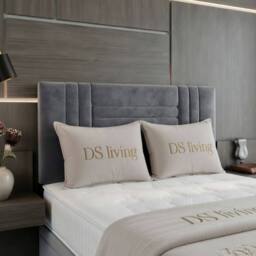 DS Living Orion Silver Ottoman Bed - Size: Double - thumbnail 3