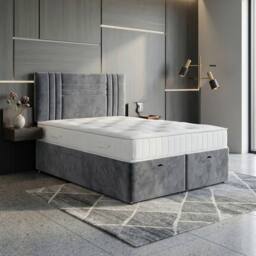 DS Living Orion Silver Ottoman Bed - Size: Double - thumbnail 5