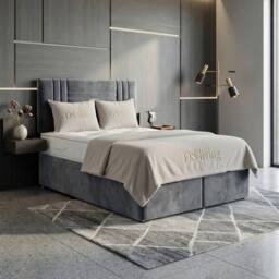 DS Living Orion Silver Ottoman Bed - Size: Double - thumbnail 1