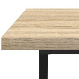 Berkfield Home Coffee Table Sonoma Oak 100x50x40 cm Made of Engineered Wood & Metal in Brown - Size: 100 x 50 x 40 cm - thumbnail 7