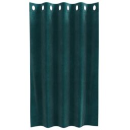 Berkfield Home Blackout Curtains with Eyelets 2 pcs Dark Green Velvet - thumbnail 3