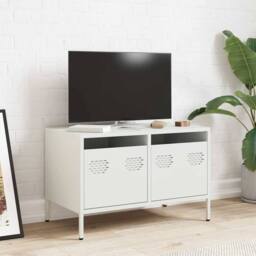 Berkfield Home TV Cabinet White 68x39x43.5 cm Cold-rolled Steel