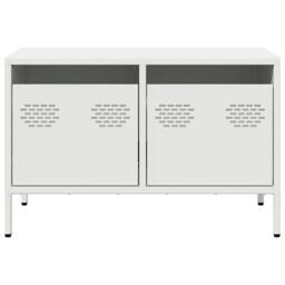Berkfield Home TV Cabinet White 68x39x43.5 cm Cold-rolled Steel - thumbnail 4