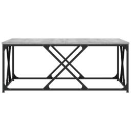 Berkfield Home Coffee Table Grey Sonoma 100x100x40 cm Engineered Wood - Size: 100 x 100 x 40 cm - thumbnail 4