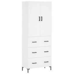 Berkfield Home Highboard White 69.5x34x180 cm Engineered Wood - thumbnail 3