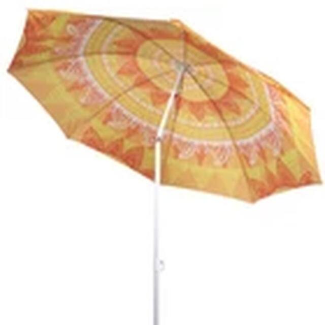 Havendro 1.9M Orange Garden Parasol Mandala Umbrella Outdoor Patio