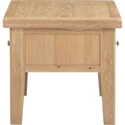 Seconique Windsor 2 Drawer Coffee Table (Fully Assembled) in Light Oak - thumbnail 6