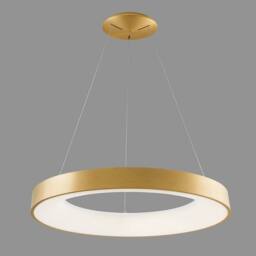 Netlighting Modern LED Hanging Pendant Brushed Gold Warm White 3000K 4400lm - thumbnail 2