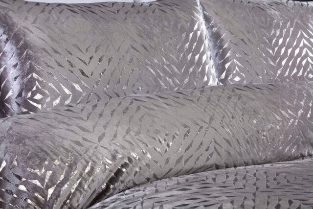 Rapport Home Bellagio Polyester Boudoir Cushion Cover (50 x 30 cm) in Silver - Size: 30 cm x 50 cm - image 1