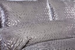 Rapport Home Bellagio Polyester Boudoir Cushion Cover (50 x 30 cm) in Silver - Size: 30 cm x 50 cm