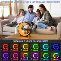 Karen M 5 In 1 Portable Fast Charging Multifunction Wireless Charger Charging Stand in Black - thumbnail 3