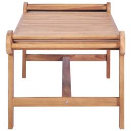 Berkfield Home Coffee Table 100x50x45 cm Solid Teak in Brown - Size: 100 x 50 x 45 cm - thumbnail 3