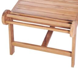 Berkfield Home Coffee Table 100x50x45 cm Solid Teak in Brown - Size: 100 x 50 x 45 cm - thumbnail 4