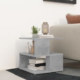 Berkfield Home Side Table Concrete Grey 40x40x40 cm Engineered Wood - Size: 40 x 40 x 40 cm