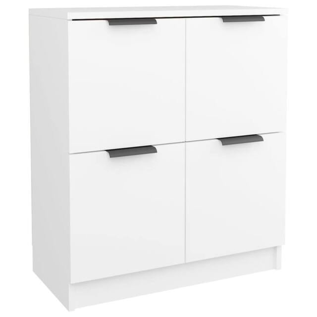 Berkfield Home Sideboards 2 pcs White 60x30x70 cm Engineered Wood - Size: 60 x 30 x 70 cm - image 1