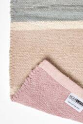 Homescapes Cotton Chenille Striped Hall Runner, 66 x 200 cm in Grey - Size: 66 cm x 200 cm - thumbnail 5