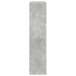 Berkfield Home Room Divider Bookcase 4-Tier Artisan Oak 131.5x29x131.5 cm Wood in Grey - thumbnail 6