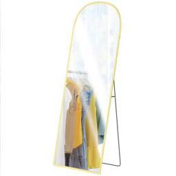 STILVORA 165cm Full Length Standing Mirror, Freestanding or Wall Mounted, Aluminium Frame, Gold - thumbnail 5