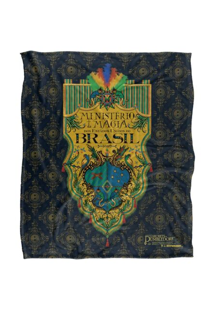 Warner Brothers Fantastic Beasts The Secrets Of Dumbledore Officially Licensed Silky Touch Super Soft Throw Blanket 152 x 127 cm in White - image 1