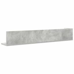 Berkfield Home Wall Shelves 2 pcs Concrete Grey 100x16.5x16.5 cm Engineered Wood - thumbnail 7