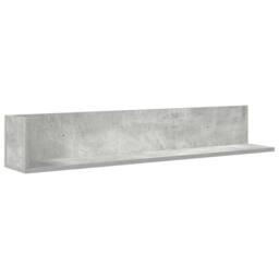 Berkfield Home Wall Shelves 2 pcs Concrete Grey 100x16.5x16.5 cm Engineered Wood - thumbnail 5