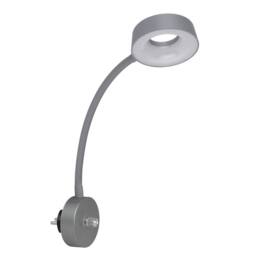 Netlighting Lehovo Reading Wall Light Silver Colored LED Dimmable 3000K - thumbnail 2