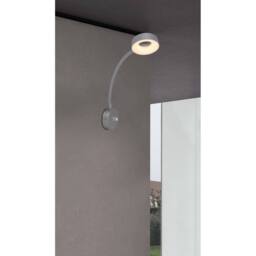 Netlighting Lehovo Reading Wall Light Silver Colored LED Dimmable 3000K - thumbnail 6