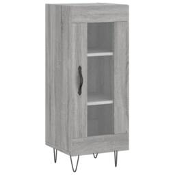 Berkfield Home Highboard Grey Sonoma 34.5x34x180 cm Engineered Wood - thumbnail 5