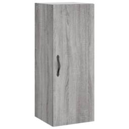 Berkfield Home Highboard Grey Sonoma 34.5x34x180 cm Engineered Wood - thumbnail 7