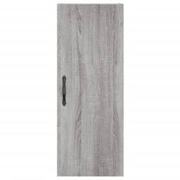 Berkfield Home Highboard Grey Sonoma 34.5x34x180 cm Engineered Wood - thumbnail 8