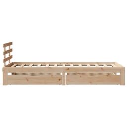 Berkfield Home Bed Frame with Drawers without Mattress 100x200 cm in Brown - thumbnail 5