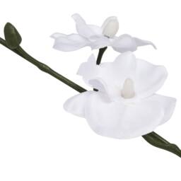 Berkfield Home Artificial Orchid Plant with Pot 30 cm White - thumbnail 1